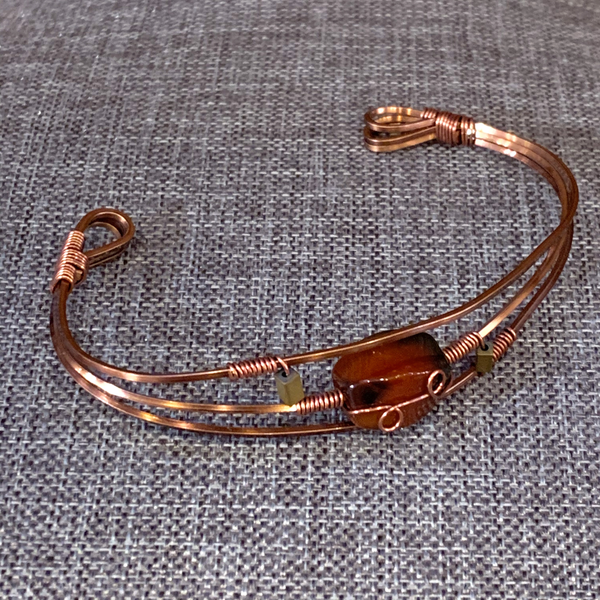 Copper Wire Cuff #43