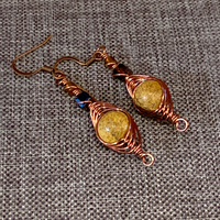 Copper Wire Earrings #5