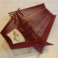 Folding Chopstick Basket - Large - Red
