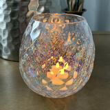 Faceted Glass Votive Holder - Clear