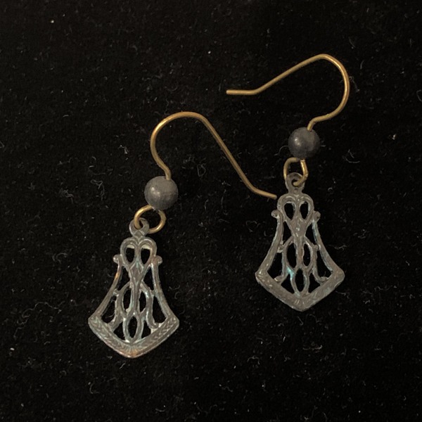 Torched Copper Earrings #43