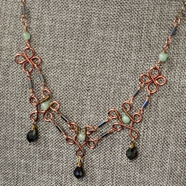 Copper Wire Necklace #55