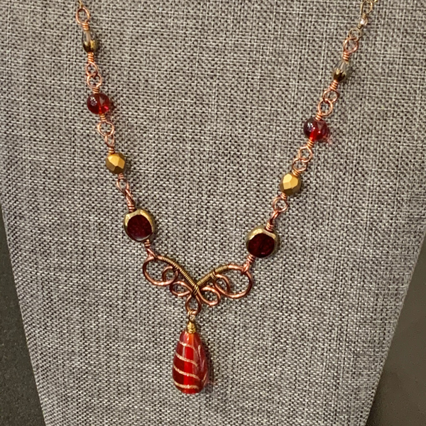 Copper Wire Necklace #5