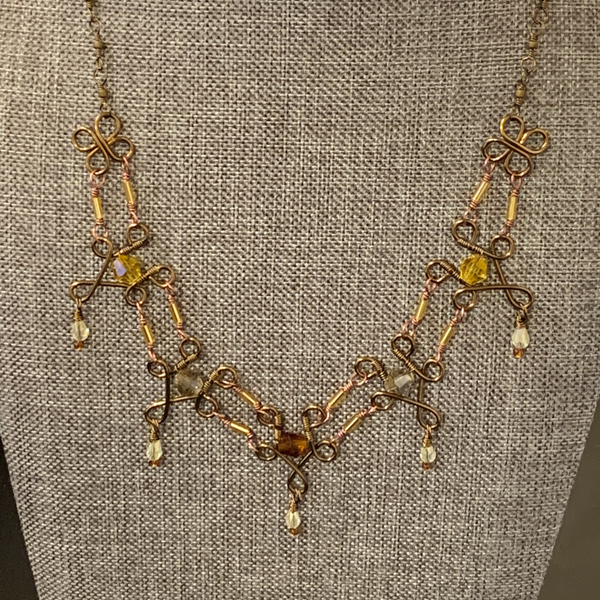 Copper Wire Necklace #60