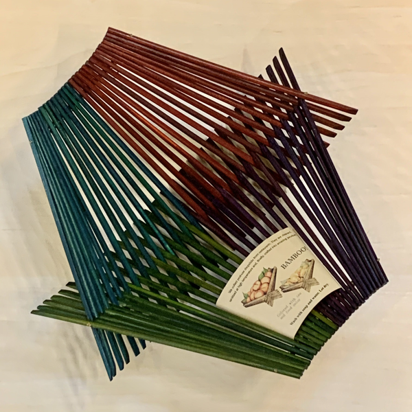 Chopsticks Folding Basket -4 Square 4 Colors - Large