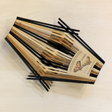 Folding Chopsticks Basket - Tri Tone w/Black - Medium