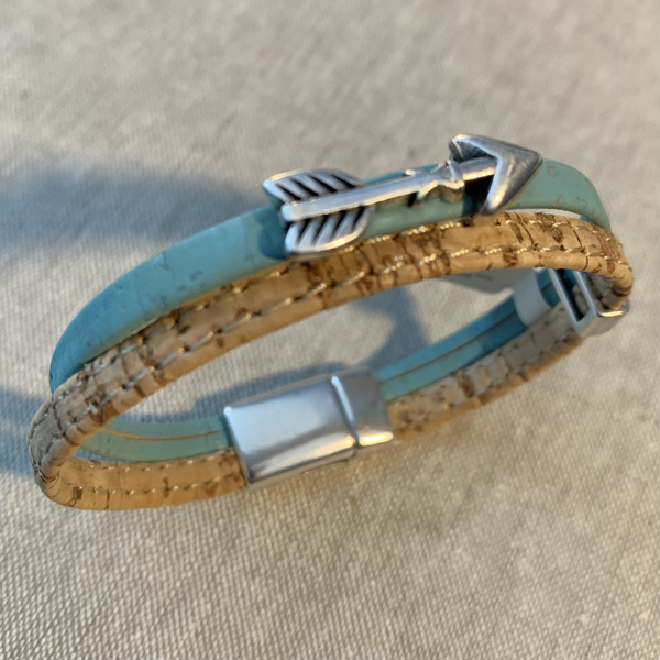 Cork Bracelet with Arrow
