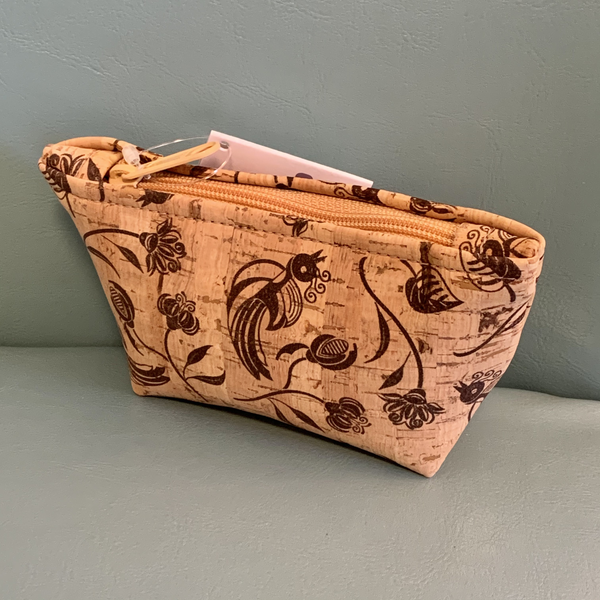 Cork Zippered Pouch (Small) - Style A