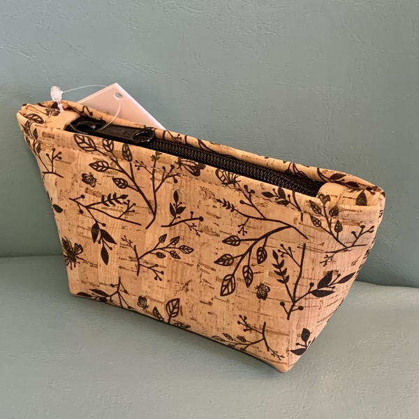 Cork Zippered Pouch (Small) - Style B