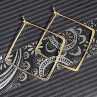 Square Hoops - Gold Filled - Small (1")