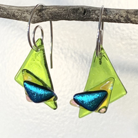 Fused Glass Earrings - Style H